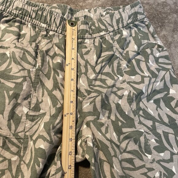 Old Navy Pants Womens Medium Linen High Rise Straight Taper Coastal Pull On - Picture 6 of 7